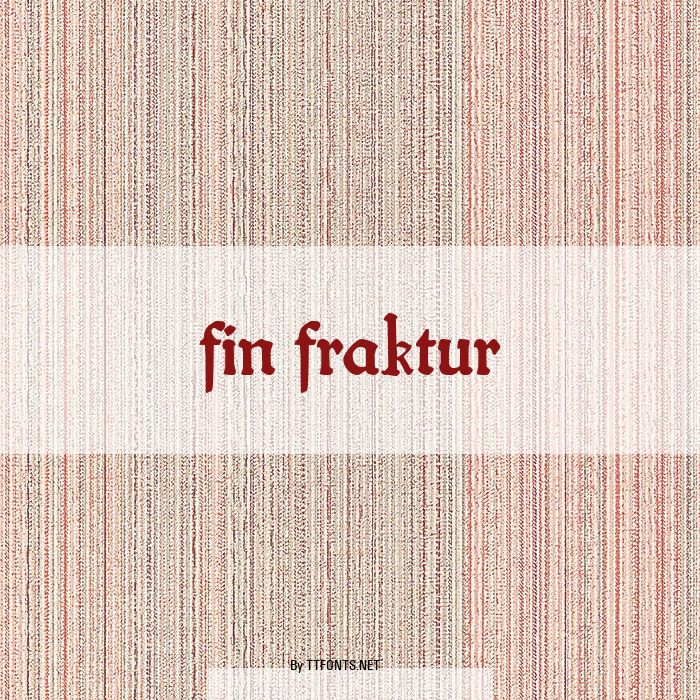 fin fraktur example
